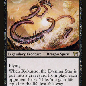 Champions of Kamigawa - 122 - Kokusho, the Evening Star - Rare - B - Non-foil