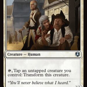 Innistrad Remastered - 46 - Town Gossipmonger // Incited Rabble - Uncommon - C - Non-foil (Front)