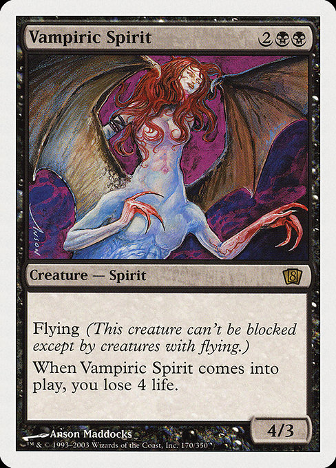 Eighth Edition - 170 - Vampiric Spirit - Rare - B - Non-foil (Front)
