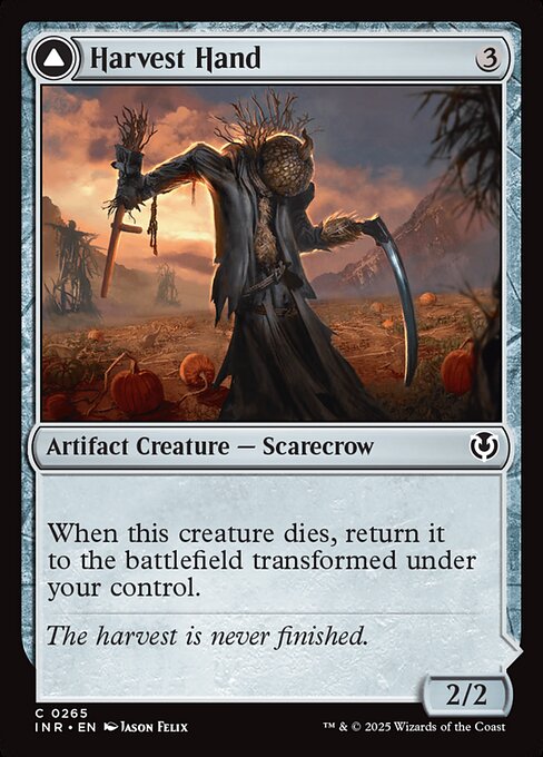 Innistrad Remastered - 265 - Harvest Hand // Scrounged Scythe - Common - C - Non-foil (Front)