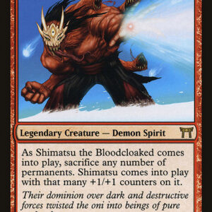 Champions of Kamigawa - 186 - Shimatsu the Bloodcloaked - Rare - R - Non-foil