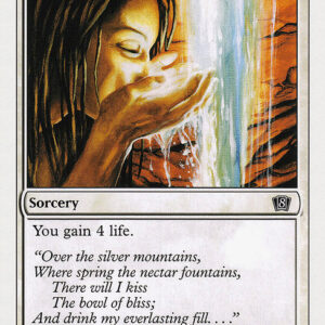 Eighth Edition - 40 - Sacred Nectar - Common - W - Non-foil (Front)