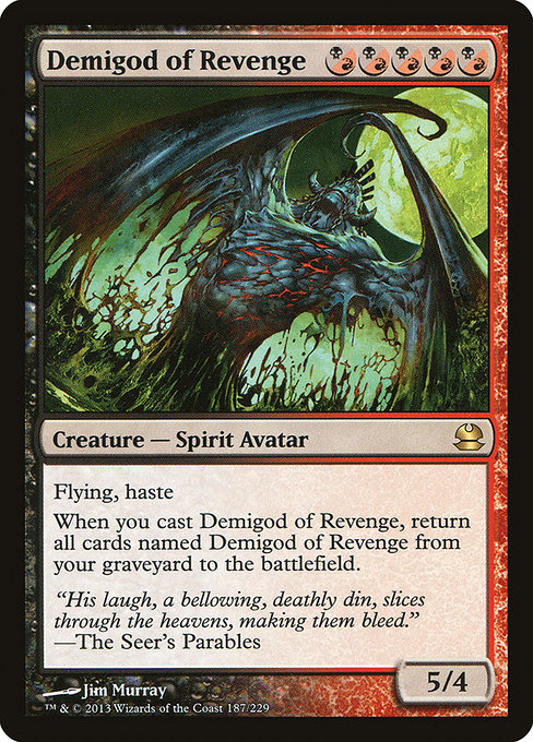 Modern Masters - 187 - Demigod of Revenge - Rare - BR - Non-foil (Front)