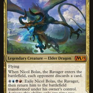 Core Set 2019 - 218 - Nicol Bolas, the Ravager // Nicol Bolas, the Arisen - Mythic - C - Foil