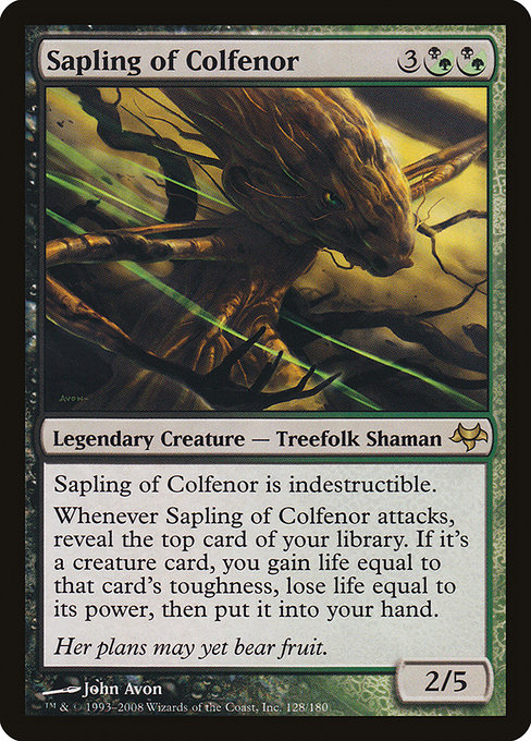 Eventide - 128 - Sapling of Colfenor - Rare - BG - Non-foil (Front)