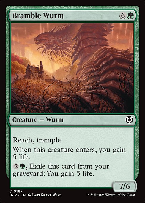 Innistrad Remastered - 187 - Bramble Wurm - Common - G - Non-foil (Front)