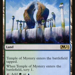 Core Set 2021 - 254 - Temple of Mystery - Rare - C - Foil