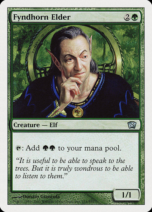 Eighth Edition - 251 - Fyndhorn Elder - Uncommon - G - Non-foil (Front)