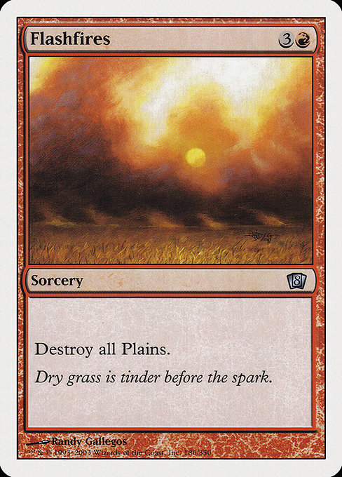 Eighth Edition - 186 - Flashfires - Uncommon - R - Non-foil (Front)
