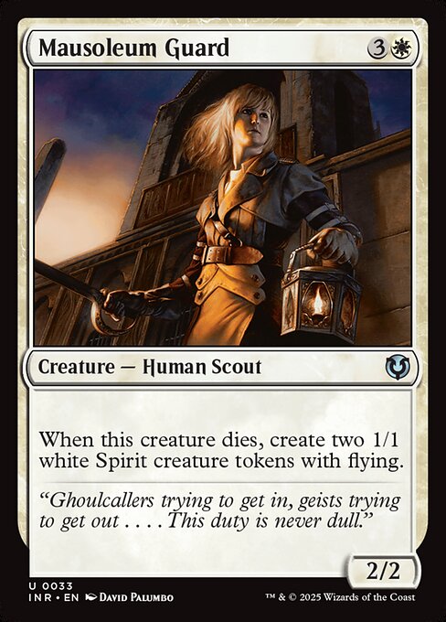 Innistrad Remastered - 33 - Mausoleum Guard - Uncommon - W - Non-foil (Front)