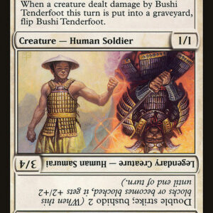 Champions of Kamigawa - 2 - Bushi Tenderfoot // Kenzo the Hardhearted - Uncommon - W - Non-foil