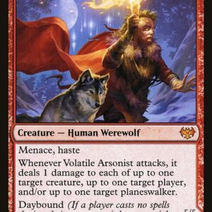 Innistrad: Crimson Vow - 181 - Volatile Arsonist // Dire-Strain Anarchist - Mythic - C - Non-foil