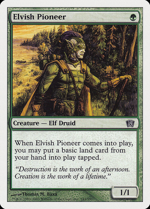 Eighth Edition - 243 - Elvish Pioneer - Common - G - Non-foil (Front)
