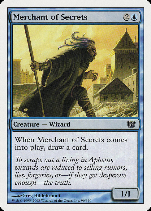 Eighth Edition - 90 - Merchant of Secrets - Common - U - Non-foil (Front)