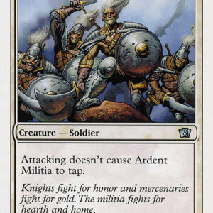 Eighth Edition - 3 - Ardent Militia - Uncommon - W - Non-foil (Front)