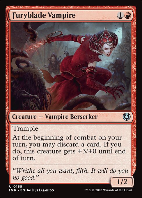 Innistrad Remastered - 155 - Furyblade Vampire - Uncommon - R - Non-foil (Front)