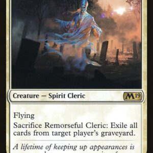 Core Set 2019 - 33 - Remorseful Cleric - Rare - W - Non-foil