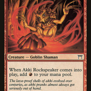 Champions of Kamigawa - 154 - Akki Rockspeaker - Common - R - Non-foil