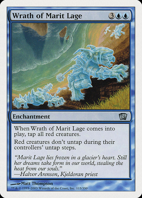 Eighth Edition - 115 - Wrath of Marit Lage - Uncommon - U - Non-foil (Front)