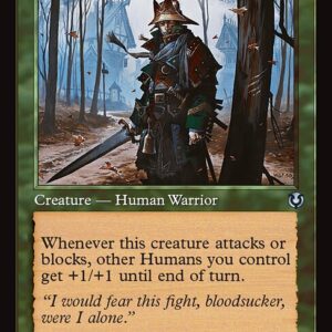 Innistrad Remastered - 413 - Hamlet Captain - Uncommon - G - Non-foil - Promo (Front)