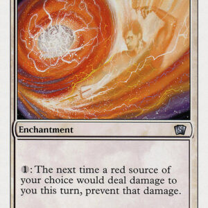 Eighth Edition - 13 - Circle of Protection: Red - Uncommon - W - Non-foil (Front)