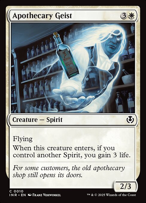 Innistrad Remastered - 10 - Apothecary Geist - Common - W - Non-foil (Front)