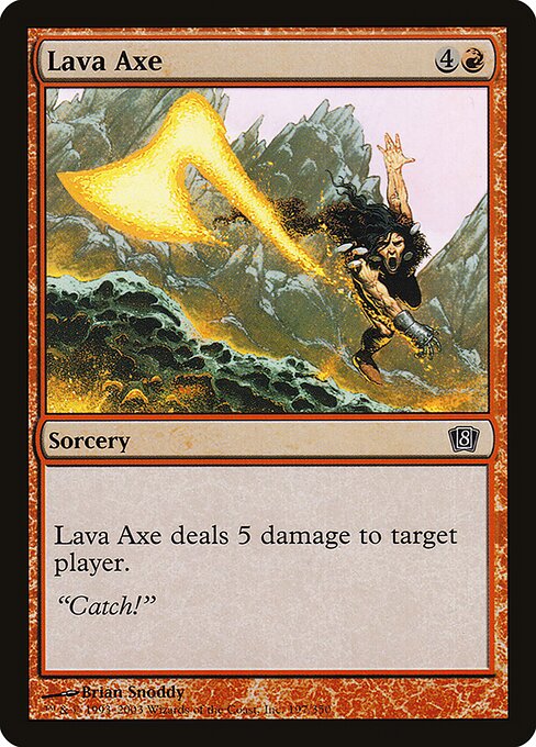Eighth Edition - 197★ - Lava Axe - Common - R - Foil (Front)
