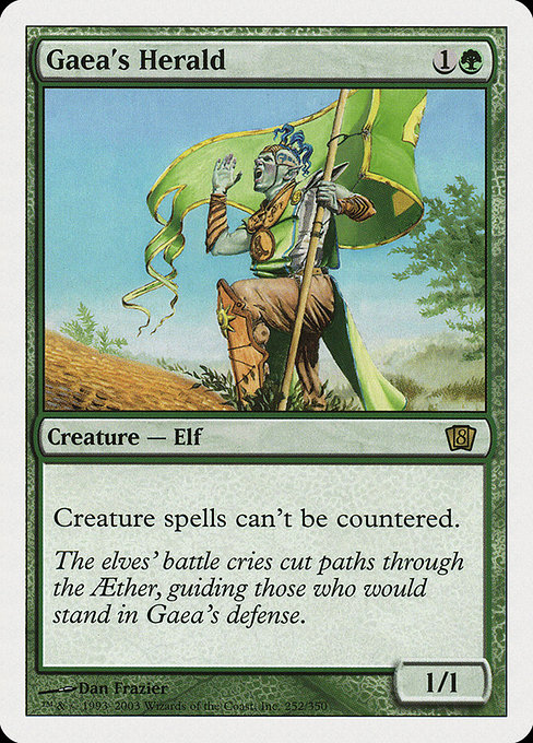 Eighth Edition - 252 - Gaea's Herald - Rare - G - Non-foil (Front)