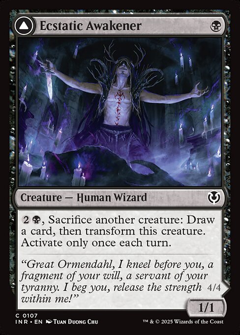 Innistrad Remastered - 107 - Ecstatic Awakener // Awoken Demon - Common - C - Non-foil (Front)