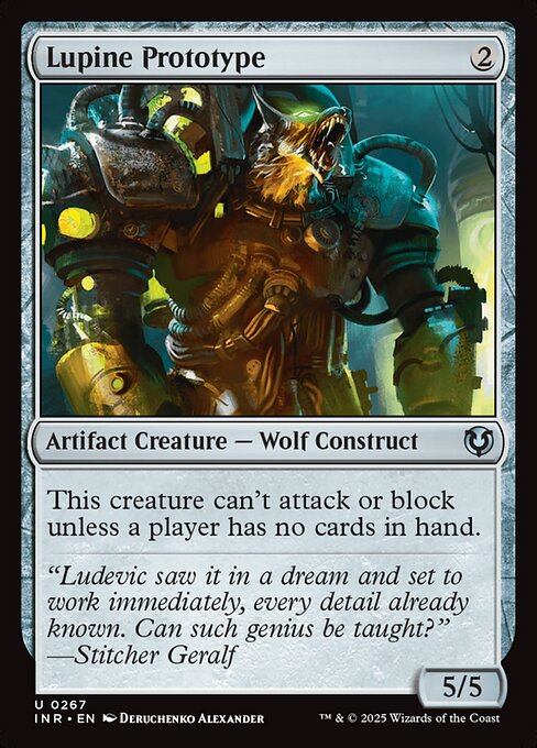 Innistrad Remastered - 267 - Lupine Prototype - Uncommon - C - Non-foil (Front)