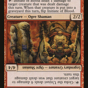 Champions of Kamigawa - 173 - Initiate of Blood // Goka the Unjust - Uncommon - R - Non-foil