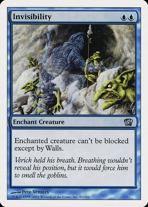 Eighth Edition - 87 - Invisibility - Uncommon - U - Non-foil (Front)