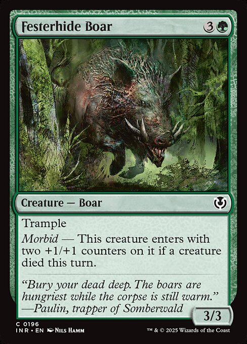 Innistrad Remastered - 196 - Festerhide Boar - Common - G - Non-foil (Front)