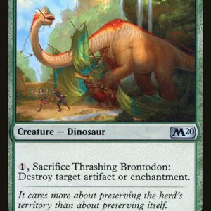 Core Set 2020 - 197 - Thrashing Brontodon - Uncommon - G - Non-foil Promo