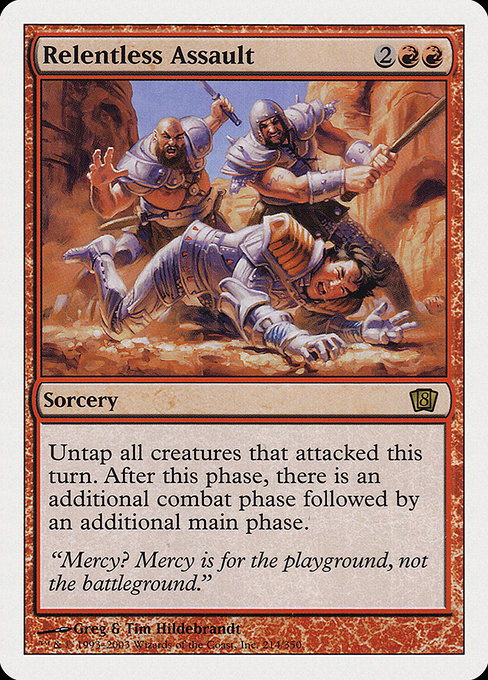 Eighth Edition - 214 - Relentless Assault - Rare - R - Non-foil (Front)