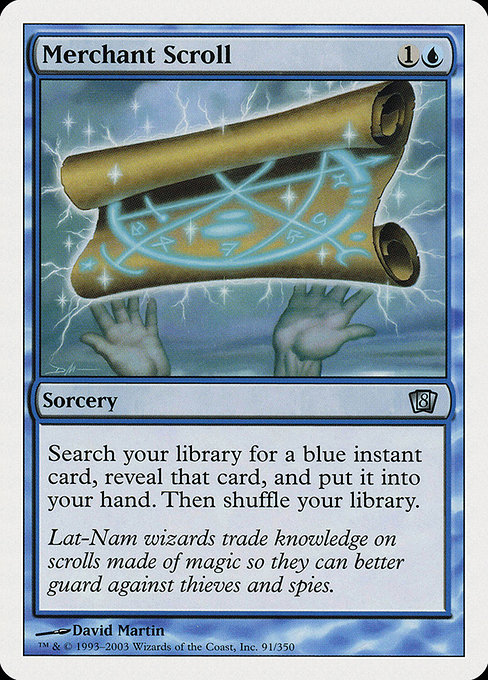 Eighth Edition - 91 - Merchant Scroll - Uncommon - U - Non-foil (Front)