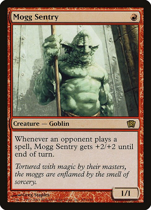 Eighth Edition - 203★ - Mogg Sentry - Rare - R - Foil (Front)