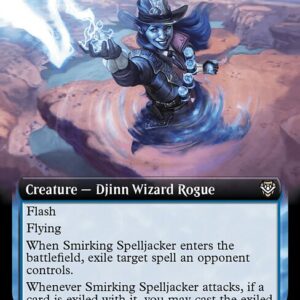 Outlaws of Thunder Junction Commander - 52 - Smirking Spelljacker - Rare - U - Non-foil - Promo (Front)