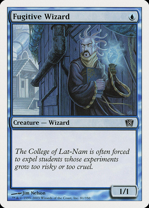 Eighth Edition - 81 - Fugitive Wizard - Common - U - Non-foil (Front)