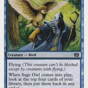 Eighth Edition - 98 - Sage Owl - Common - U - Non-foil (Front)
