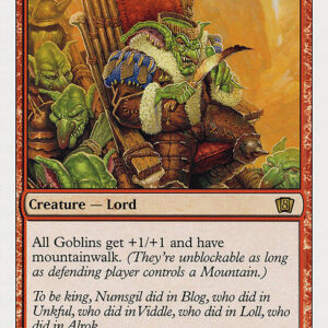 Eighth Edition - 190 - Goblin King - Rare - R - Non-foil (Front)