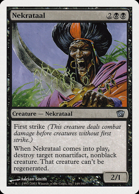 Eighth Edition - 149 - Nekrataal - Uncommon - B - Non-foil (Front)