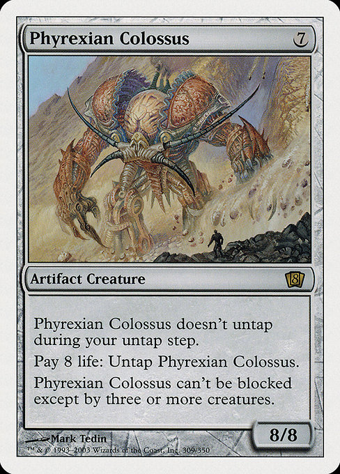 Eighth Edition - 309 - Phyrexian Colossus - Rare - C - Non-foil (Front)