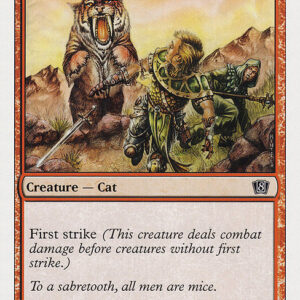 Eighth Edition - 217 - Sabretooth Tiger - Common - R - Non-foil (Front)