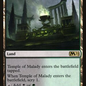 Core Set 2021 - 253 - Temple of Malady - Rare - C - Foil