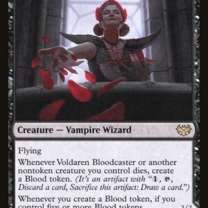 Innistrad: Crimson Vow - 137 - Voldaren Bloodcaster // Bloodbat Summoner - Rare - C - Foil