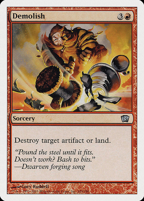 Eighth Edition - 183 - Demolish - Uncommon - R - Non-foil (Front)