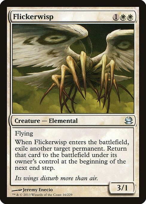 Modern Masters - 16 - Flickerwisp - Uncommon - W - Non-foil (Front)