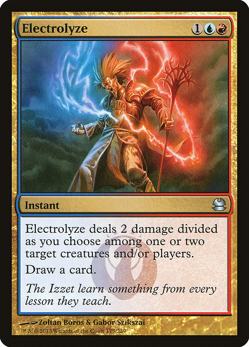 Modern Masters - 175 - Electrolyze - Uncommon - UR - Non-foil (Front)