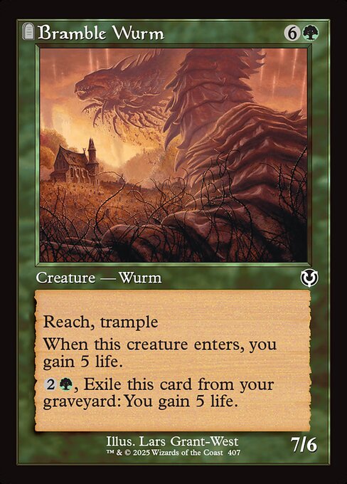 Innistrad Remastered - 407 - Bramble Wurm - Common - G - Non-foil - Promo (Front)